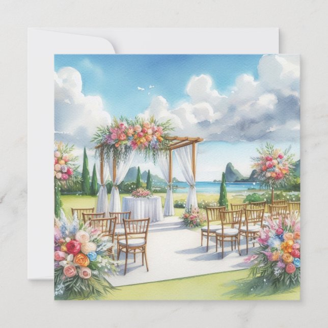 Hochzeit Einladung (Vorderseite)