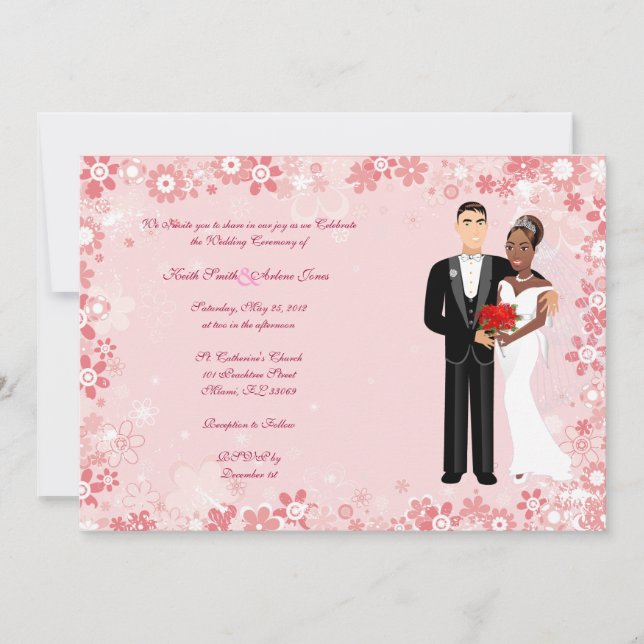 Hochzeit Einladung (Vorderseite)