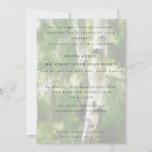 Hochzeit Einladung Aspen Tree Design