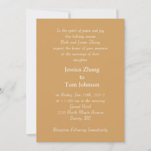 Hochzeit, Einladung der Eltern der Braut