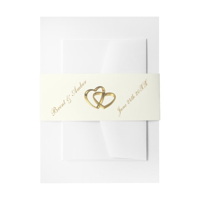 Hochzeit Einladungsbanderole (Vorderseite Beispiel)