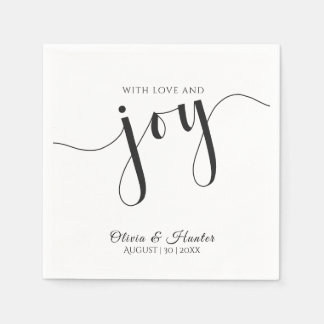 Hochzeit, Elegant, Einfach, Typografie, Serviette