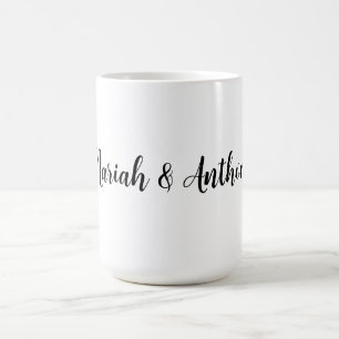 Hochzeit Elegant Klassisches Schwarz-weiß Kaffeetasse