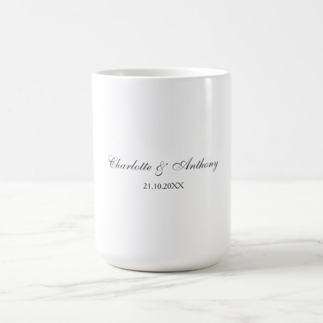 Hochzeit Elegant kreativ Beruflich Moderne Kaffeetasse (Mittel)