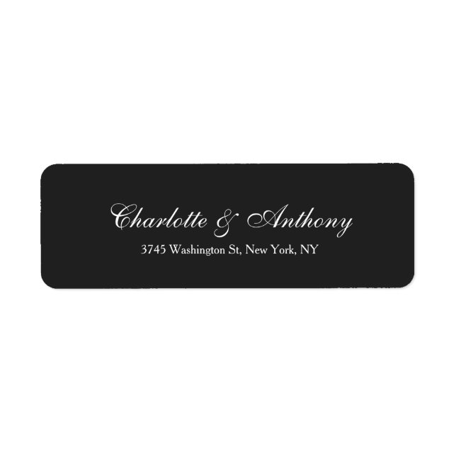 Hochzeit Elegant Kreativ Dunkelgrau Minimalistisch (Vorne)