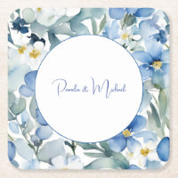 Hochzeit Elegant Minimalistisch Classical Blue Flo