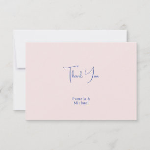 Hochzeit Elegant Minimalistisch Klassisch Dankesch Dankeskarte