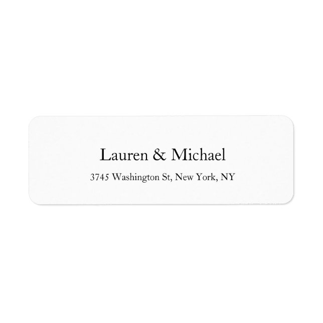 Hochzeit Elegant Minimalistisch klassisch Schwarz- (Vorne)