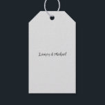 Hochzeit Elegant Minimalistisch Schlicht Lovely Geschenkanhänger<br><div class="desc">Diese Vorlage kann an alle beruflichen Beruf angepasst werden.</div>