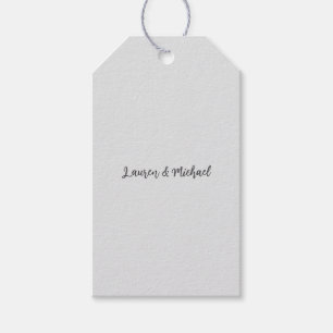 Hochzeit Elegant Minimalistisch Schlicht Lovely Geschenkanhänger