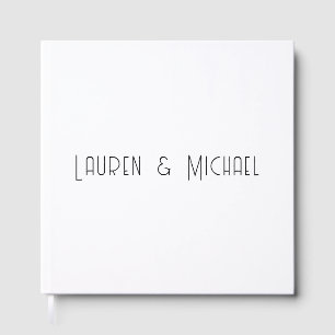 Hochzeit Elegante Minimalistische Kalligraphie Sch Gästebuch