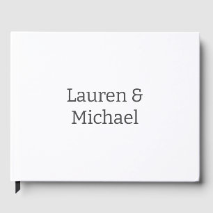 Hochzeit Elegante Minimalistische Kalligraphie Sch Gästebuch