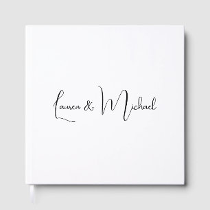 Hochzeit Elegante Minimalistische Kalligraphie Sch Gästebuch