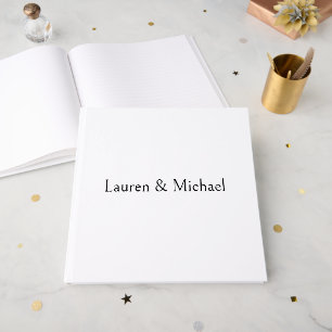 Hochzeit Elegante Minimalistische Kalligraphie Sch Gästebuch
