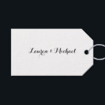 Hochzeit Elegante Minimalistische Kalligraphie Sch Geschenkanhänger<br><div class="desc">Diese Vorlage kann an alle beruflichen Beruf angepasst werden.</div>