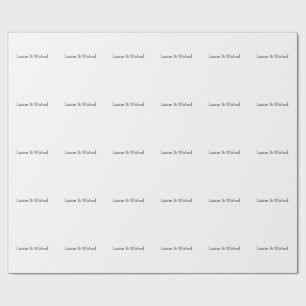Hochzeit Elegante Minimalistische Kalligraphie Sch Geschenkpapier
