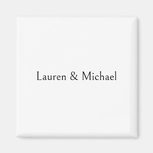 Hochzeit Elegante Minimalistische Kalligraphie Sch Magnet