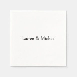 Hochzeit Elegante Minimalistische Kalligraphie Sch Serviette