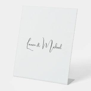 Hochzeit Elegante Minimalistische Kalligraphie Sch Sockelschild