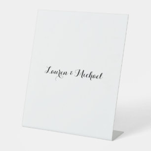 Hochzeit Elegante Minimalistische Kalligraphie Sch Sockelschild