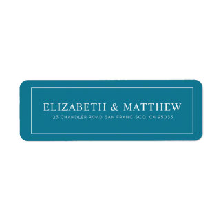 Hochzeit | Elegante moderne Rücksendeadresse