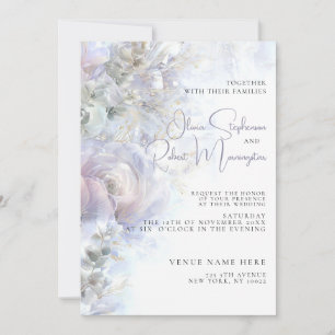 Hochzeit Elegante Pfingstrosen Einladung