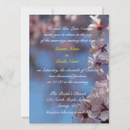 Hochzeit, Eltern des Bräutigams Einladung Kirschbl