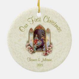Hochzeit Erste Weihnachtszeit Katholische Keramik Ornament