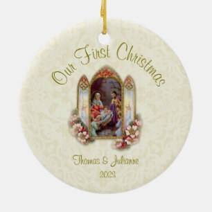 Hochzeit Erste Weihnachtszeit Katholische Keramik Ornament
