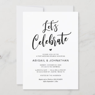 Hochzeit, Essen, Lass feiern, Brunch Einladung