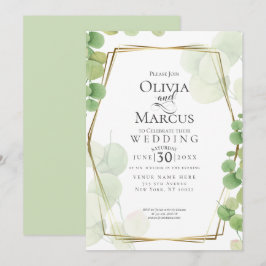 HOCHZEIT | Eukalyptus moderner Springtime Einladung