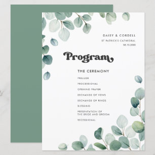 Hochzeit Eukalyptus Programm