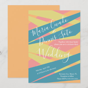 Hochzeit Fettdruck Abstrakte Typografie  Einladung