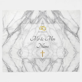 Hochzeit Fleecedecke