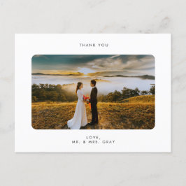 Hochzeit Foto Danke Post Card Postkarte