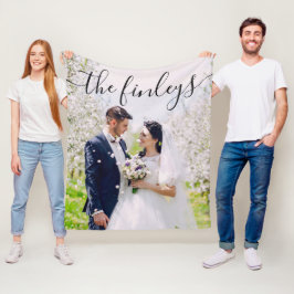 Hochzeit Foto Fleece Blanket