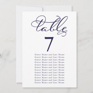 Hochzeit Gast Sitzplatz Einfache Elegante Kalligra Einladung