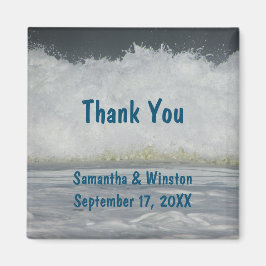 Hochzeit Gaststrand Ocean Zeremonie Vielen Dank Magnet