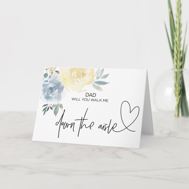 Hochzeit geht's mir auf der Aisle Bride Card runte Einladung (Vorderseite)