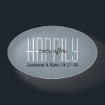 Hochzeit glücklich immer nach dem Jahrestag Datum  Briefbeschwerer<br><div class="desc">Glücklicherweise immer nach Zitat hinzugefügt Blue aktualisiert Farbpalette mit weißem Schriftart. Hochzeit oder Jubiläum. Fügen Sie dem Design den Namen und das Datum der Paare hinzu. Passen Sie Farben an oder behielt wie erstellt. Die Hintergrundfarbe und die Schriftart können im Bereich des Designtools leicht geändert werden. Stellen Sie sicher, dass...</div>