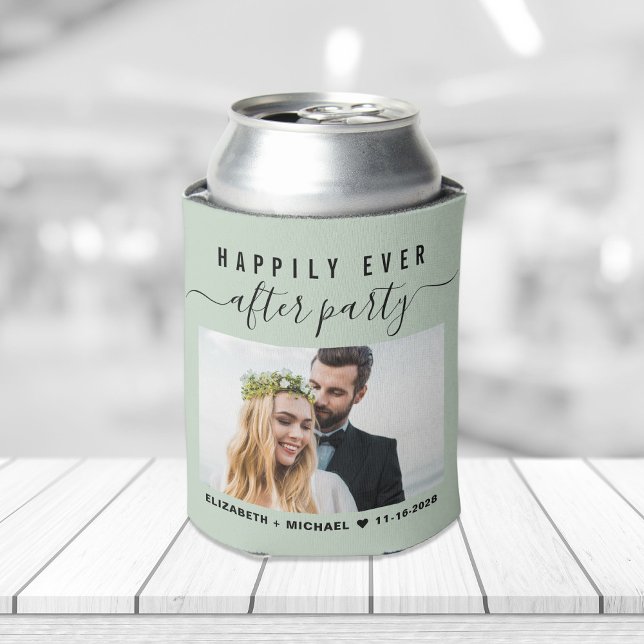 Hochzeit glücklich immer nach dem Party Foto Sage Dosenkühler (Von Creator hochgeladen)