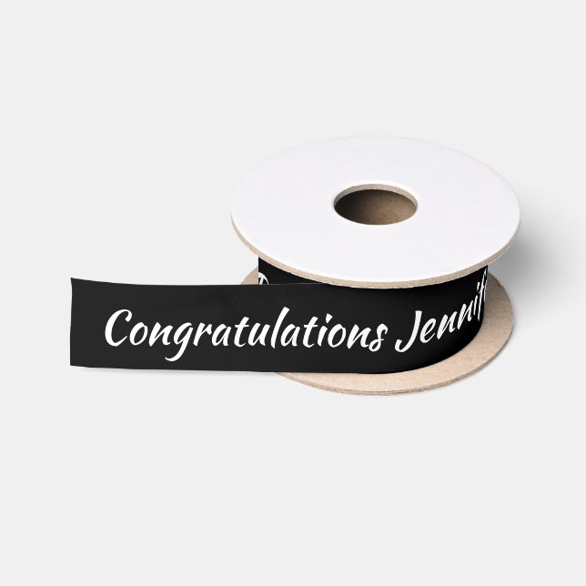 Hochzeit Glückwunsch Individuelle Name Personalisi Satinband (Spule)