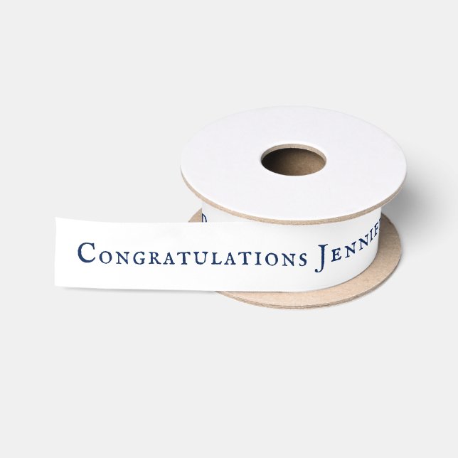 Hochzeit Glückwunsch Individuelle Name Personalisi Satinband (Spule)