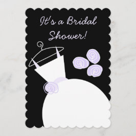 Hochzeit Gown Lila Brautparty schwarz Pastellfarbe Einladung