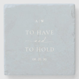 Hochzeit "haben und halten" steinuntersetzer