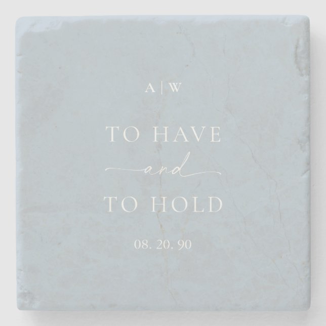 Hochzeit "haben und halten" steinuntersetzer (Vorderseite)