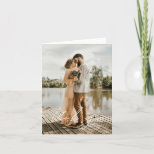 Hochzeit handschriftlich Vielen Dank Foto Elegant Dankeskarte