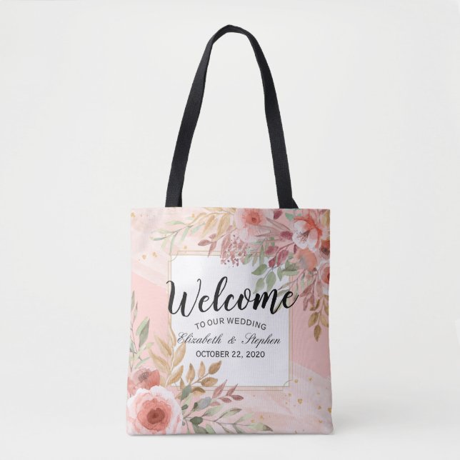 Hochzeit Herzlich willkommen Danke, dass Sie ein G Tasche (Vorderseite)