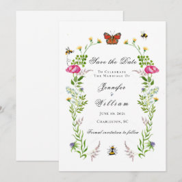 Hochzeit im Botanischen Garten Save the Date Ankündigung