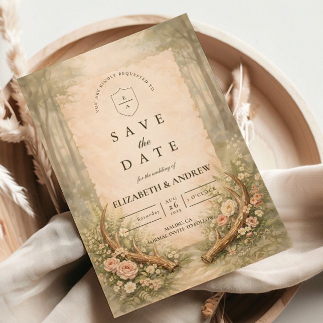 Hochzeit im Geweih-Wald Save The Date (Von Creator hochgeladen)